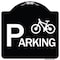 Signmission Bicycle Parking With Graphic Heavy-Gauge Aluminum Architectural Sign, 18" x 18", BW-1818-24325 A-DES-BW-1818-24325 - alternate 1